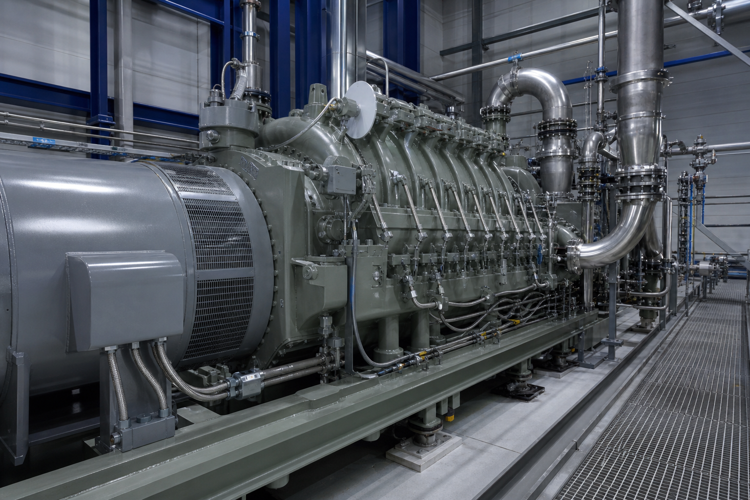 Steam Compressor for MVR: Types and Selection 3 Integrally geared multistage centrifugal compressor for large MVR duty