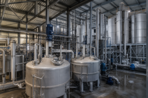 Calcium chloride production plant using by-product hydrochloric acid