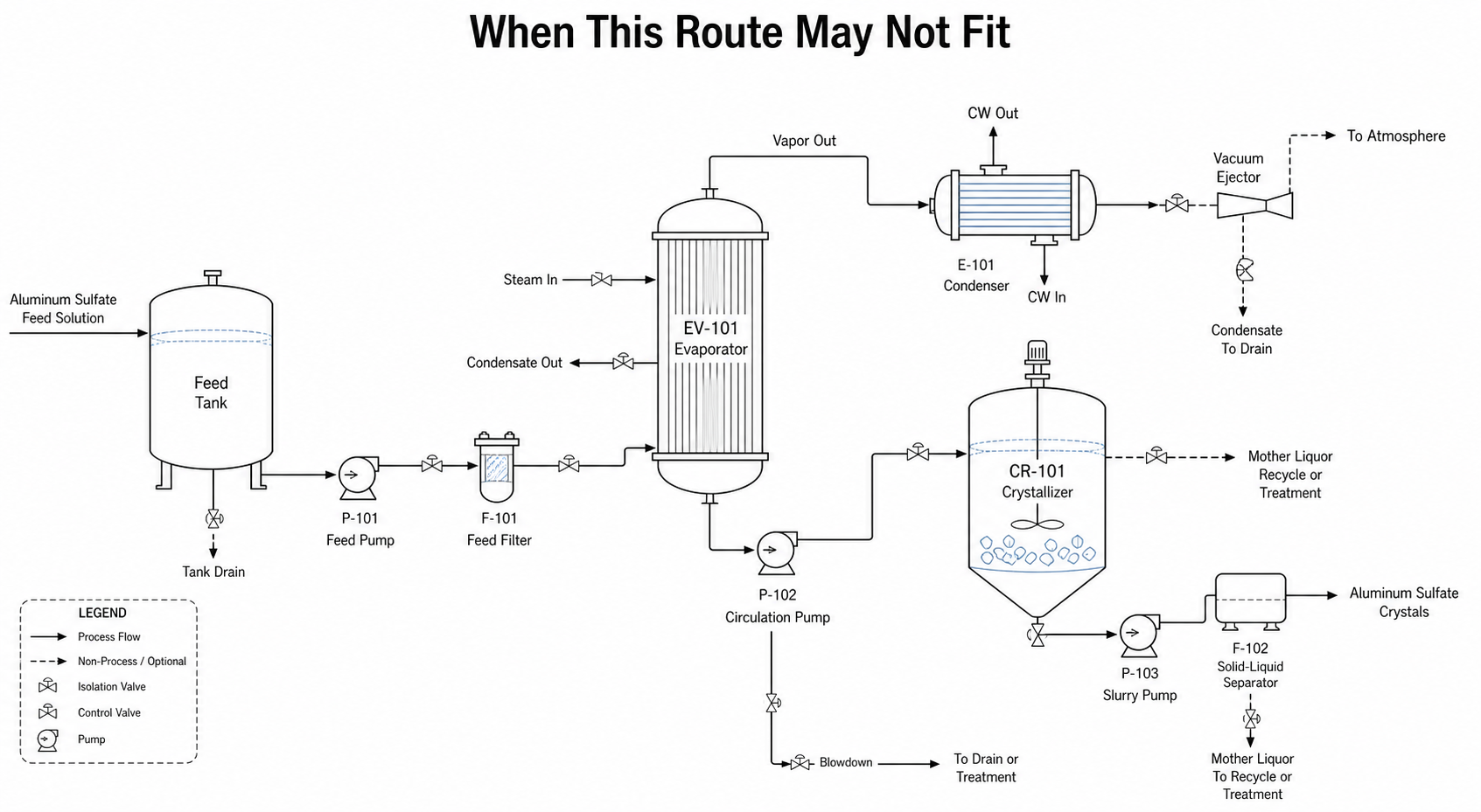 Aluminum Sulfate Evaporation and Crystallization Solution 4 aluminum sulfate evaporation and crystallization solution - when this route may not fit