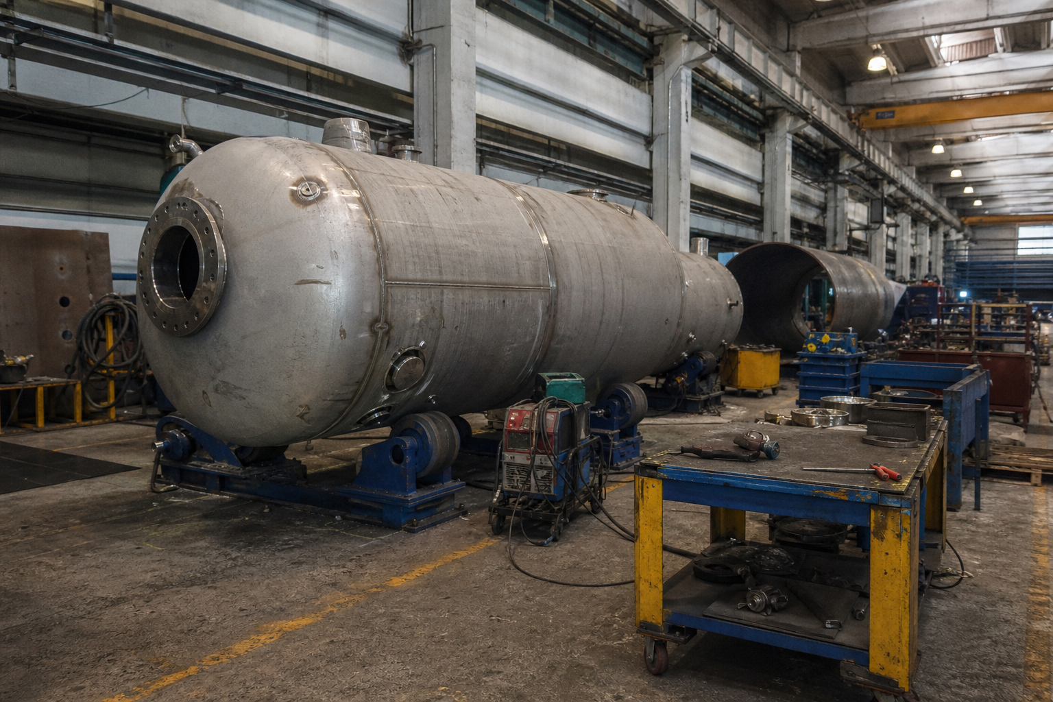 Evaporator and crystallizer fabrication capabilities in production workshop