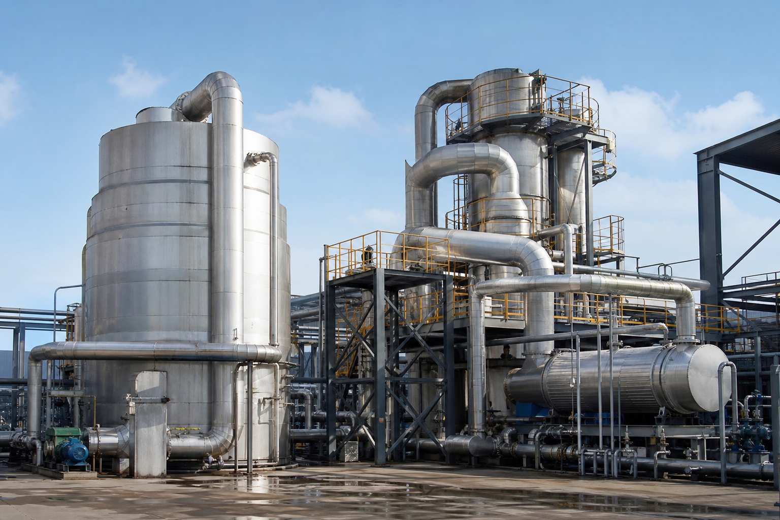 ammonium sulfate mvr 22t h southwest china process plant scene