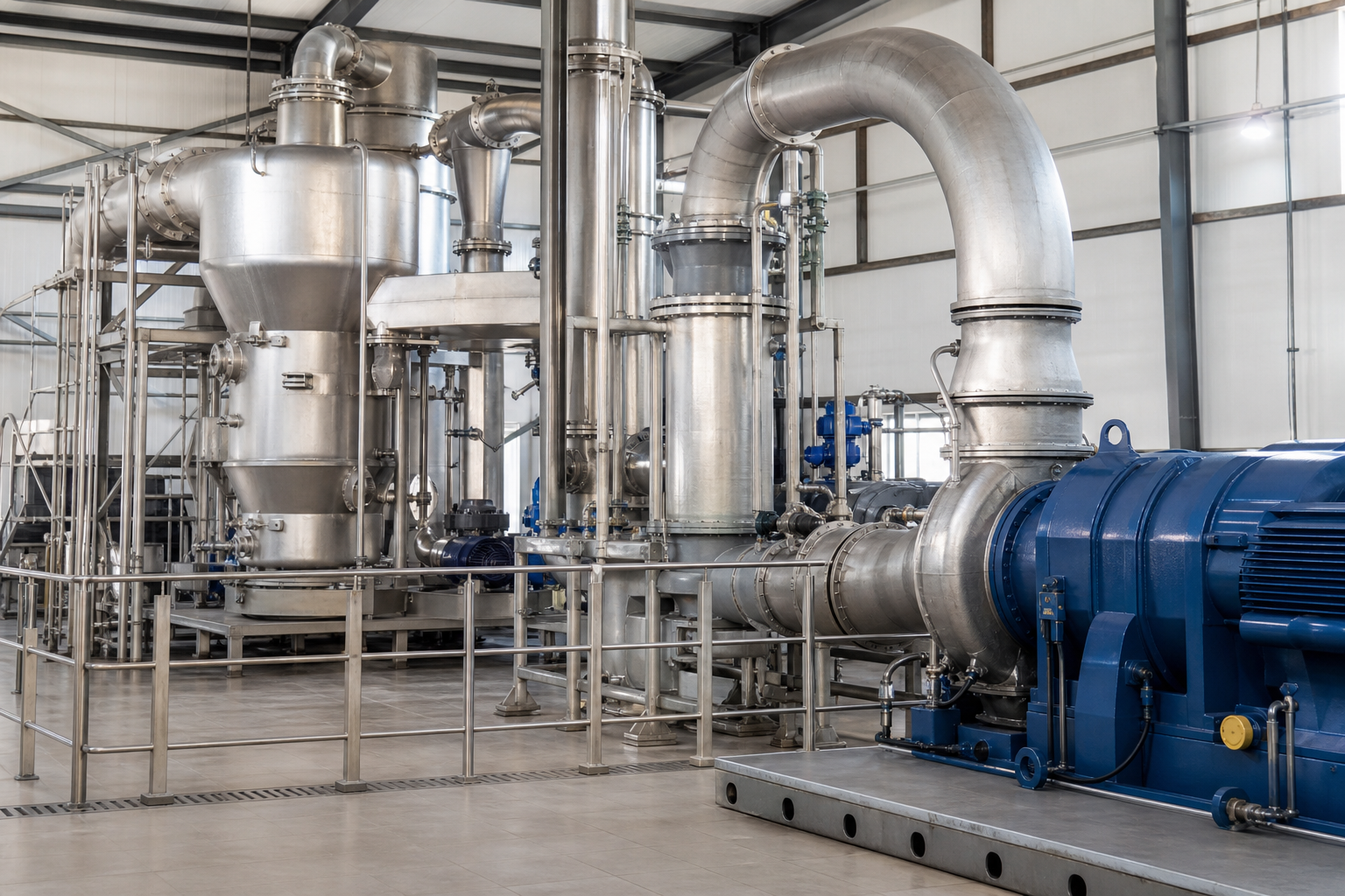 32 t/h Ammonium Sulfate MVR Train: Centrifugal Vapor Compressor Case 3 ammonium sulfate mvr centrifugal compressor china equipment train
