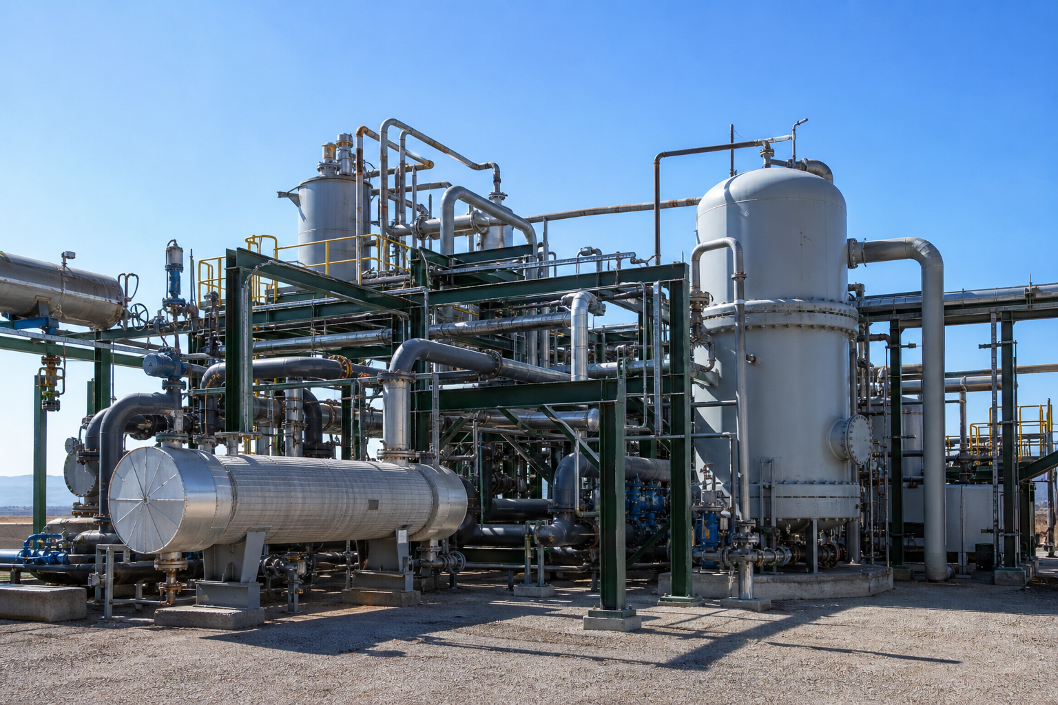 battery grade lithium carbonate canadian brine process plant scene
