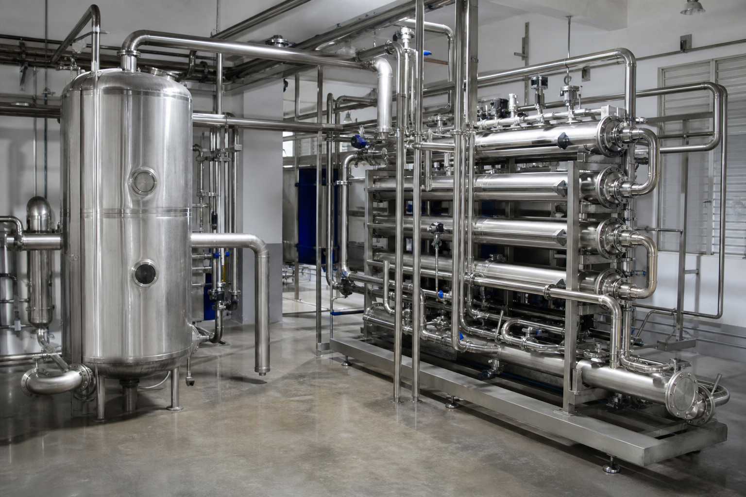 coconut water concentration vietnam process plant scene