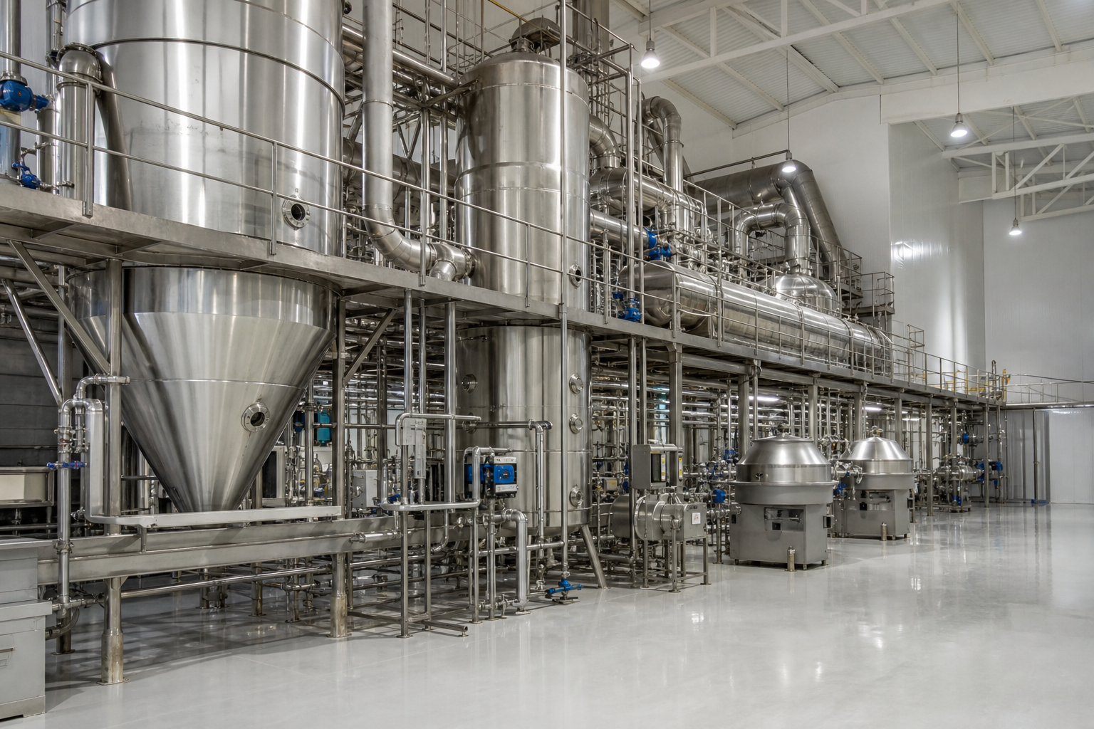 600 TPD Corn Starch & 480 TPD Fructose Plant: Multi-Effect Evaporation Case (Middle East) 3 corn starch fructose plant middle east equipment train