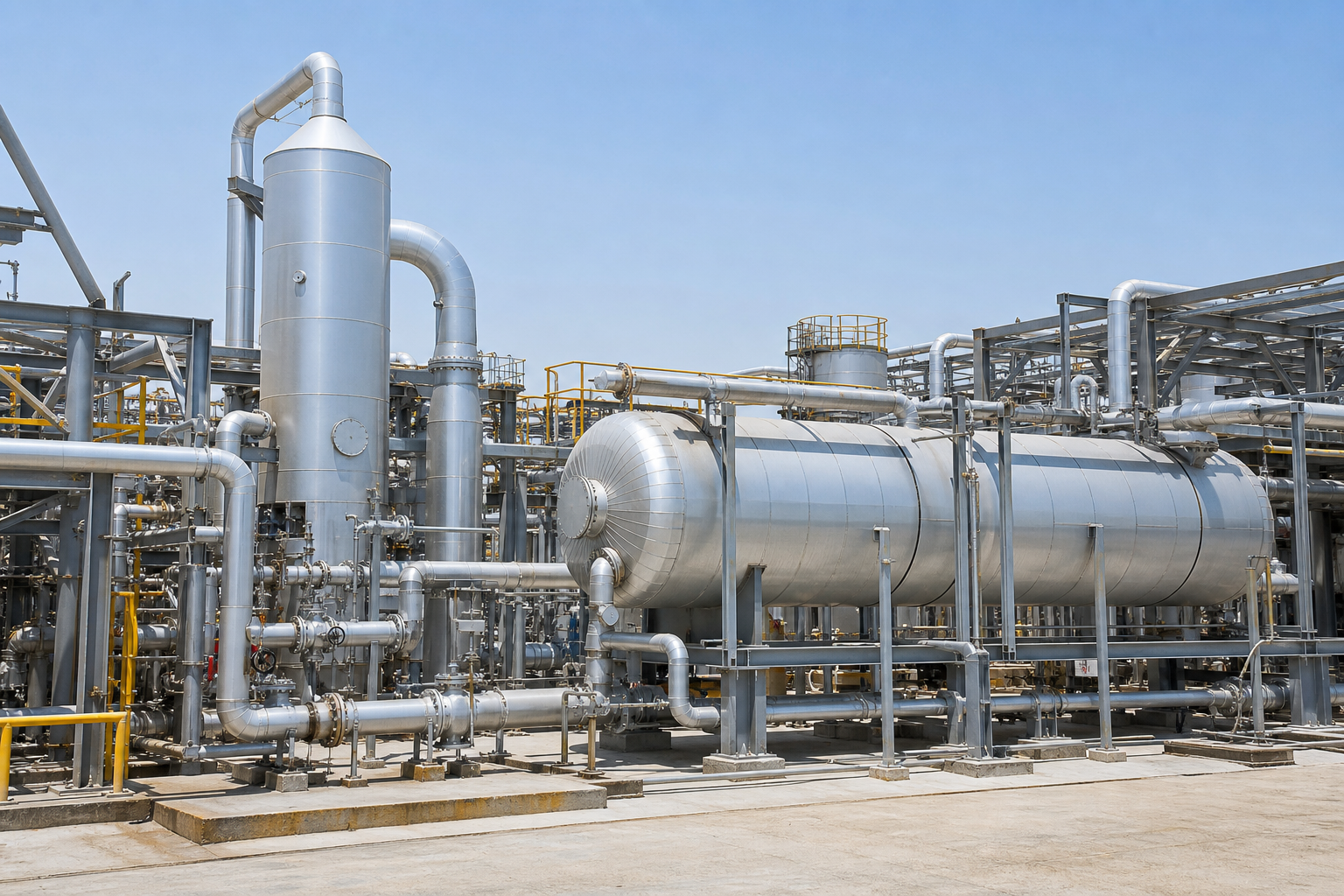 600 TPD Corn Starch & 480 TPD Fructose Plant: Multi-Effect Evaporation Case (Middle East) 2 corn starch fructose plant middle east process plant scene