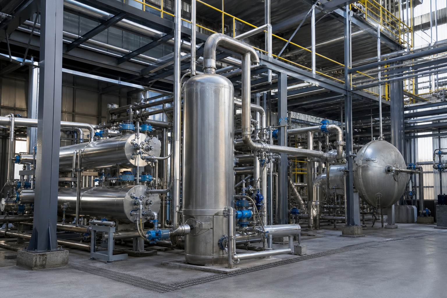 100,000 tpy F55 Fructose Syrup: Smart-Control Evaporation Case 2 f55 fructose syrup concentration northeast china process plant scene