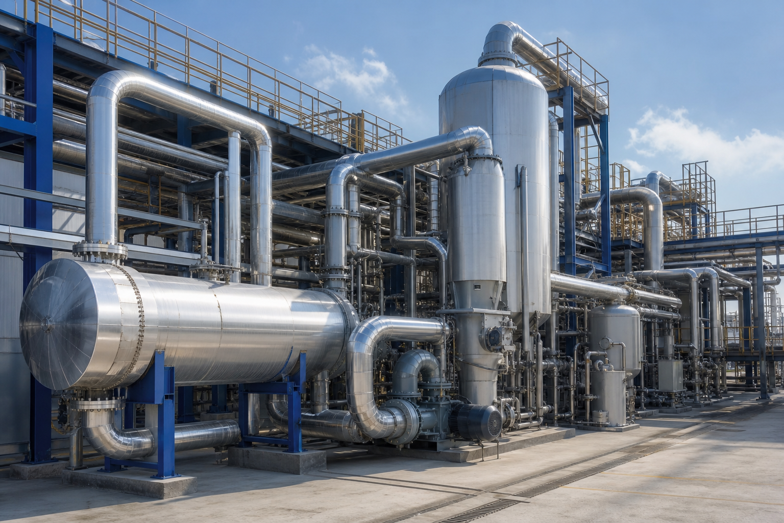 30,000 tpa Battery-Grade Lithium Carbonate Plant: MVR Evaporation Case 2 lithium carbonate mvr plant central china process plant scene