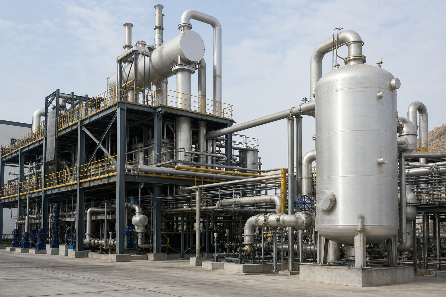 lithium chloride concentration mvr western china process plant scene