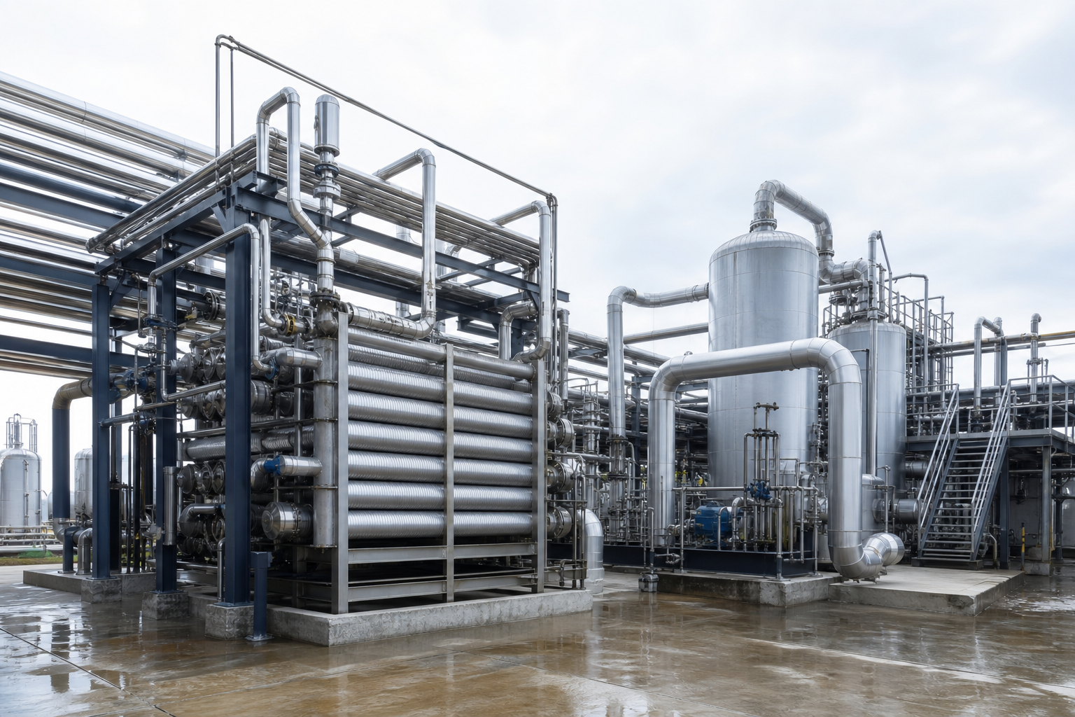 80 t/h Lysine Wastewater with Ammonium Sulfate Crystallization: MVR Case, East China 2 lysinate wastewater ammonium sulfate mvr east china process plant scene