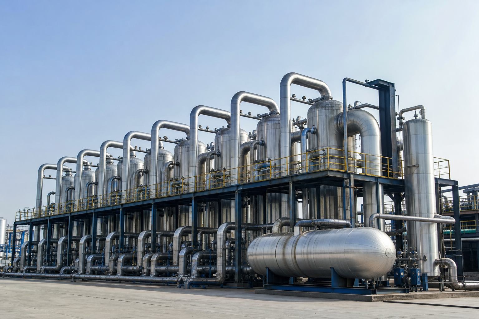 104 t/h NMMO Solvent Recovery for Lyocell Fiber: Seven-Effect Plate Falling Film Case (Hebei) 2 nmmo seven effect plate hebei process plant scene