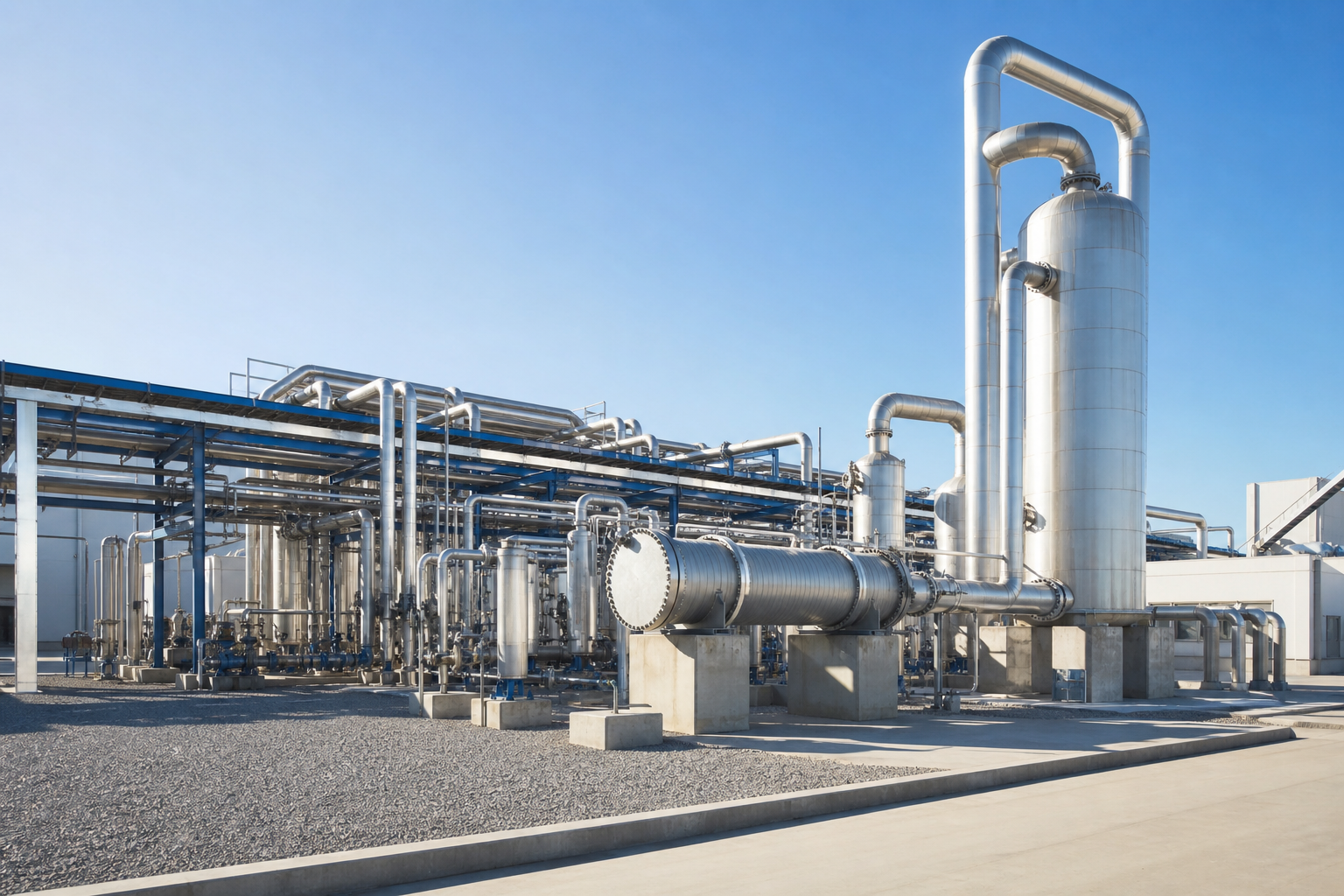 32 m3/h ZLD Sodium Sulfate Crystallization: MVR + Freeze Route Case 2 zld sodium sulfate freeze crystallization salt plant process plant scene