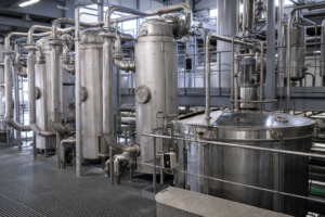 Barium chloride evaporation and crystallization plant with multi-effect evaporators