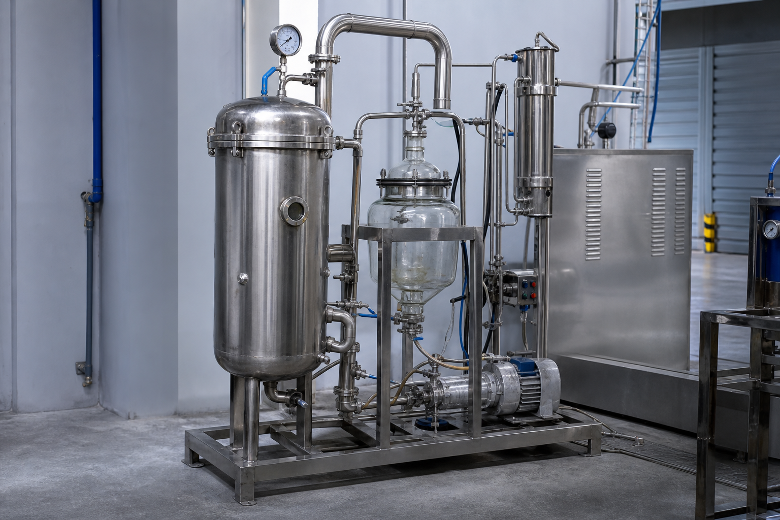 Small-Scale vs Large-Scale Evaporator Systems 1 Compact single-effect vacuum evaporator for small waste streams