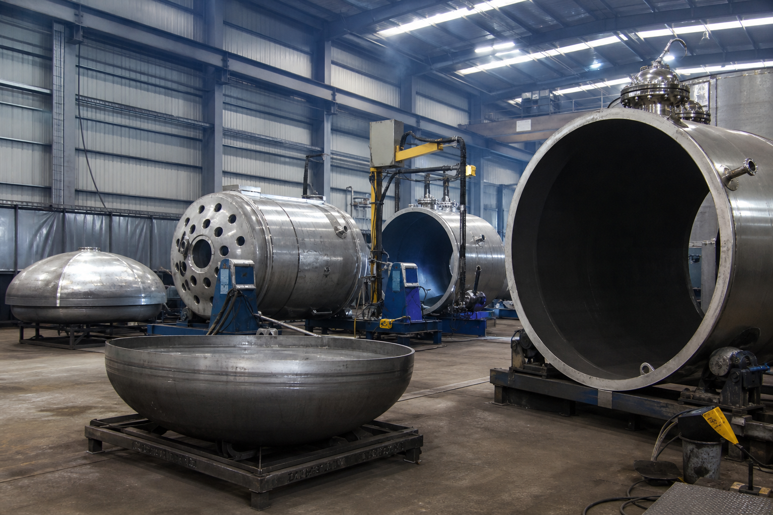 Evaporation Plant Economics: CAPEX and OPEX 1 Fabrication shop building large stainless evaporator shells