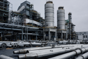 Large evaporation crystallization project under installation