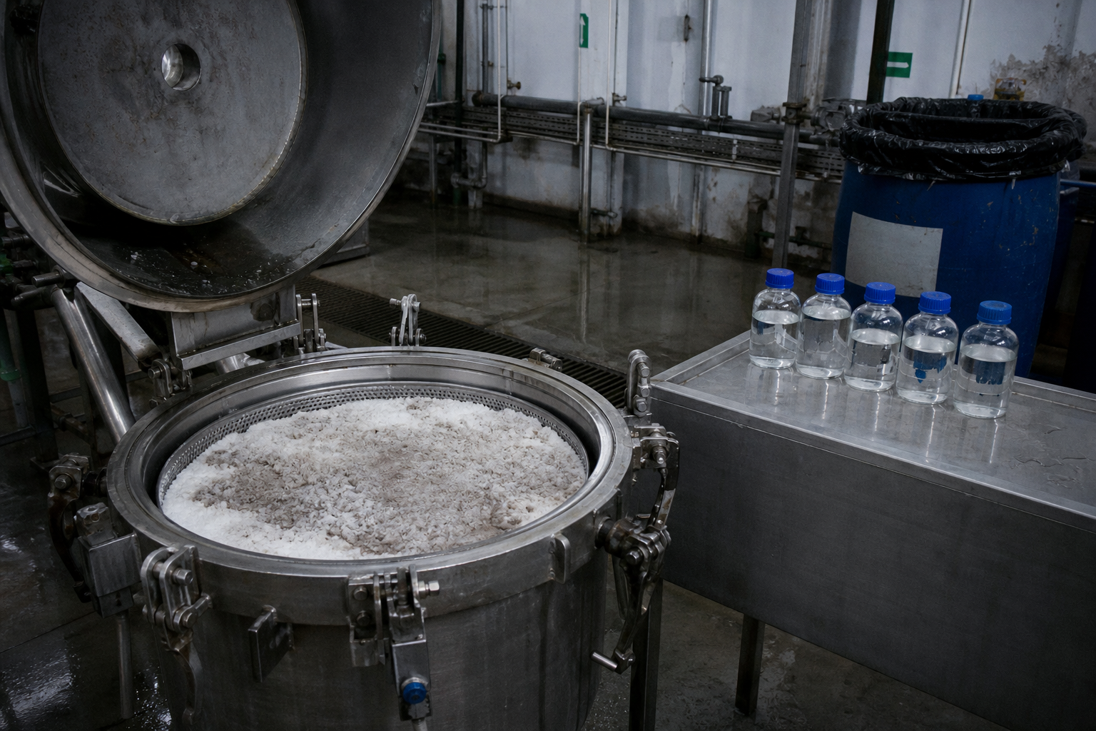 Recovered salt cake quality inspection in BPA wastewater treatment