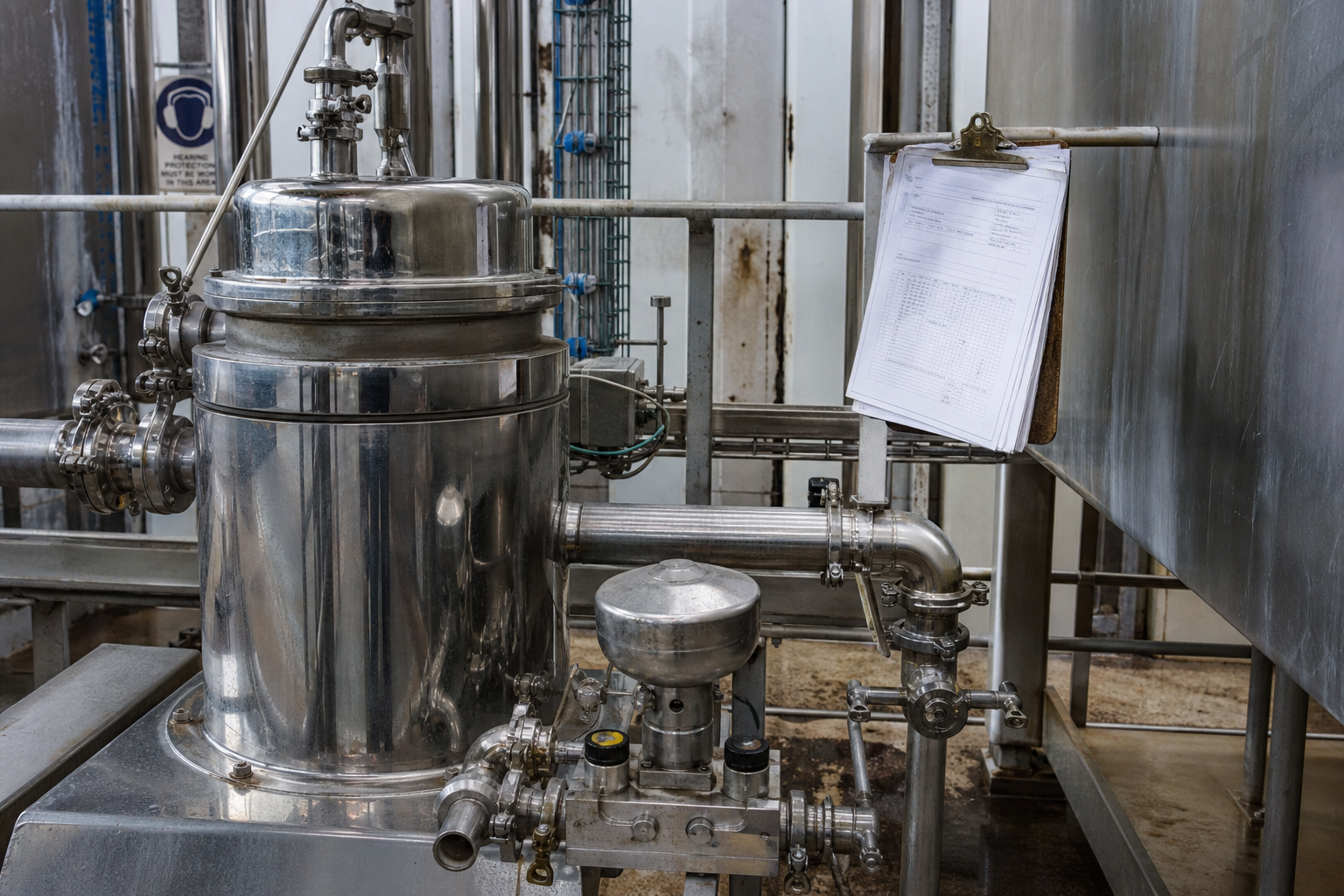 Food grade stainless steel equipment details in lecithin production plant