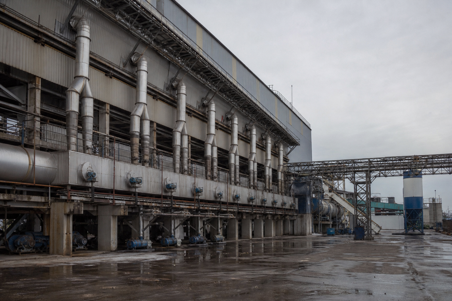 Large-scale calcium chloride production plant