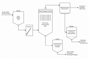 case sodium sulfide concentration mvr north china process flow diagram