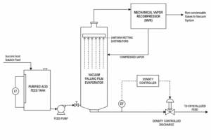 case succinic acid solution mvr concentration east china process flow diagram