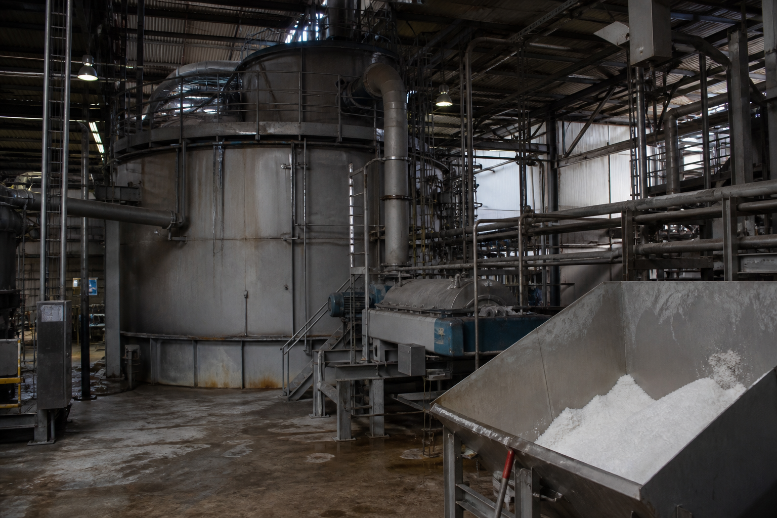 Concentration and product crystallization system for process liquors