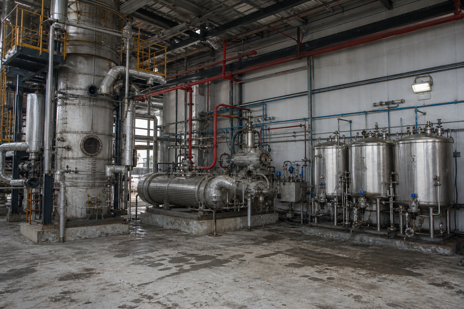 Solvent recovery system, waste solvent distillation and purification